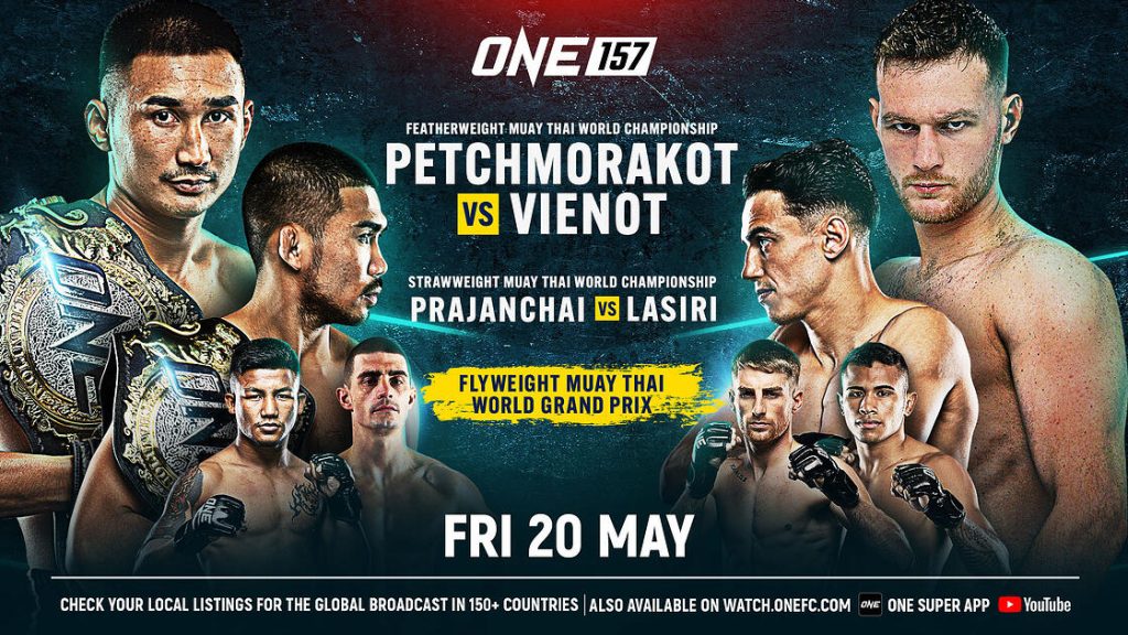 Full Bout Card Announced for ONE 157 Petchmorakot vs Vienot