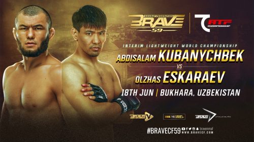Kubanychbek Gets Second Chance At BRAVE CF Interim Lightweight World Championship Title