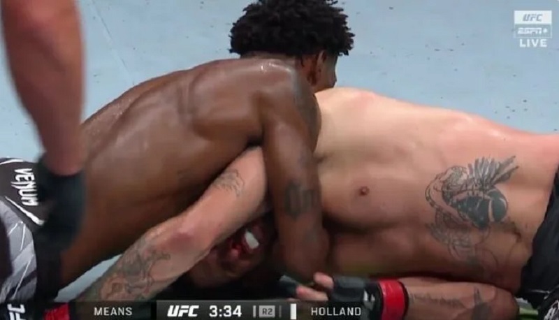 Kevin Holland Submits Tim Means in Round 2