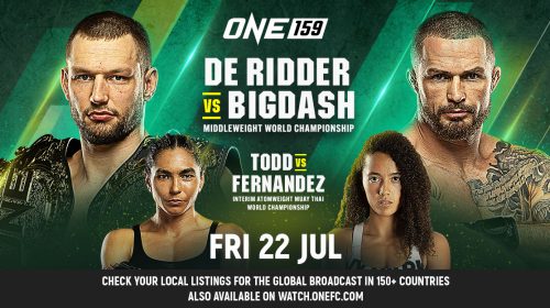 Full Bout Card Announced for ONE 159: De Ridder vs. Bigdash 