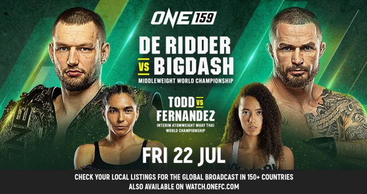 Full Bout Card Announced for ONE 159: De Ridder vs. Bigdash 