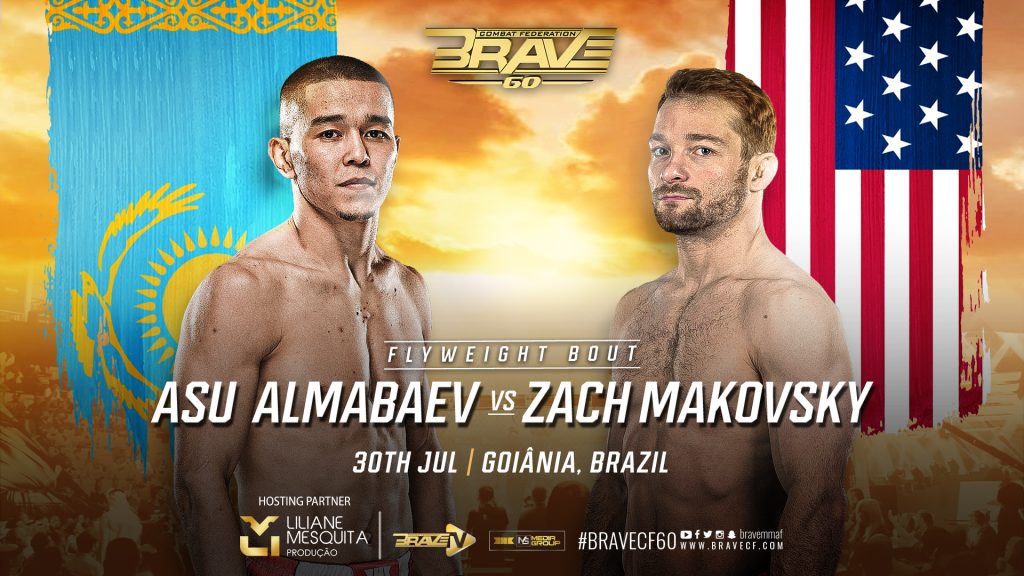 Zach Makovsky vs Asu Almabaev added to BRAVE CF 60, in Brazil
