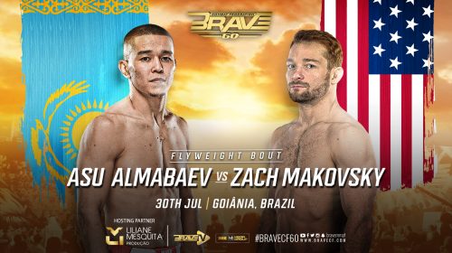 Zach Makovsky vs Asu Almabaev added to BRAVE CF 60, in Brazil