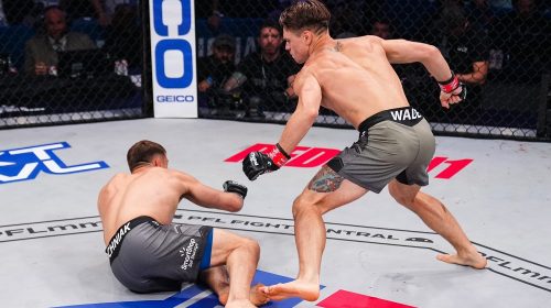 Chris Wade stops Kyle Bochniak with head kick early at PFL 5