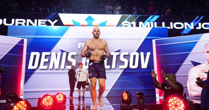 Denis Goltsov out-wrestles Maurice Greene for three rounds at PFL 5