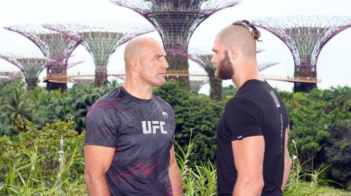 Glover Teixeira and Jiri Prochazka face off in Singapore ahead of UFC 275