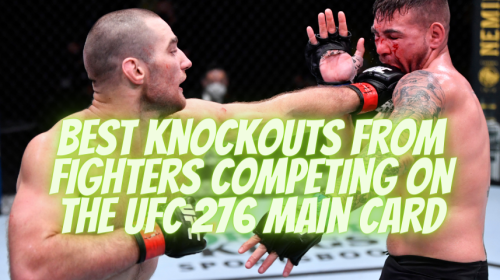 Best Knockouts From Fighters Competing On The UFC 276 Main Card