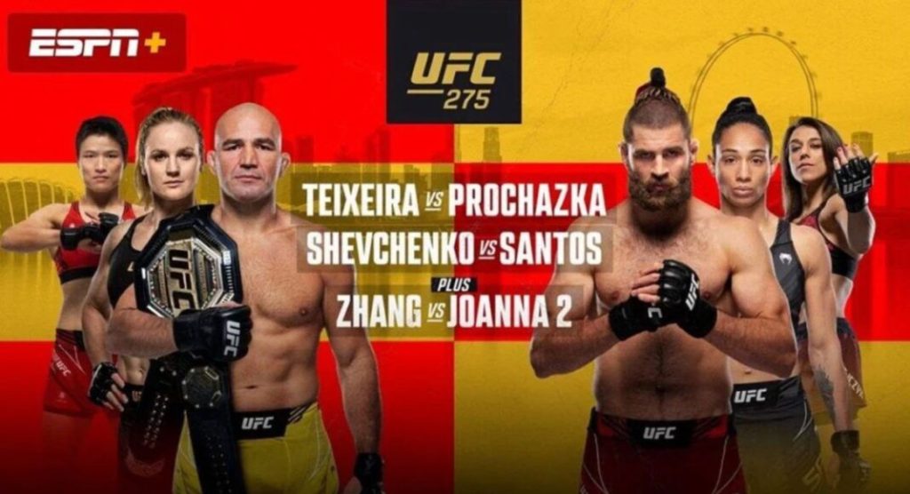 UFC 275 results - Live Stream - Teixeira vs. Prochazka