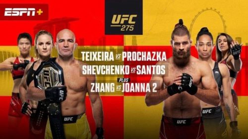 UFC 275 results - Live Stream - Teixeira vs. Prochazka