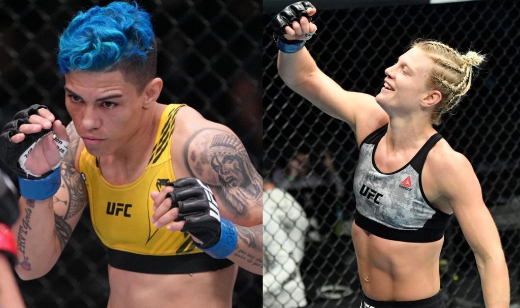 Jessica Andrade in against Manon Fiorot at UFC Paris