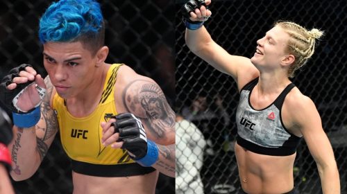 Jessica Andrade in against Manon Fiorot at UFC Paris