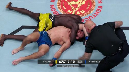 David Onama submits Garrett Armfield in rematch at UFC Vegas 58
