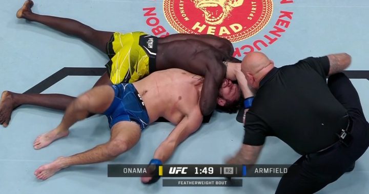 David Onama submits Garrett Armfield in rematch at UFC Vegas 58