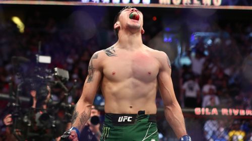 Brandon Moreno stops Kai Kara-France with body kick, wins interim title at UFC 277