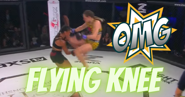 flying knee, Invicta FC 48