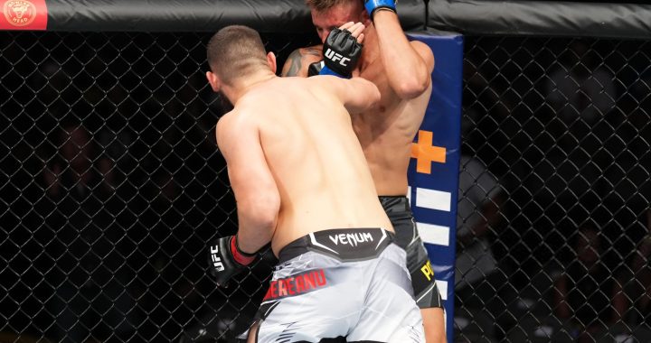 Nicolae Negumereanu brutally stops Ihor Potieria at UFC 277