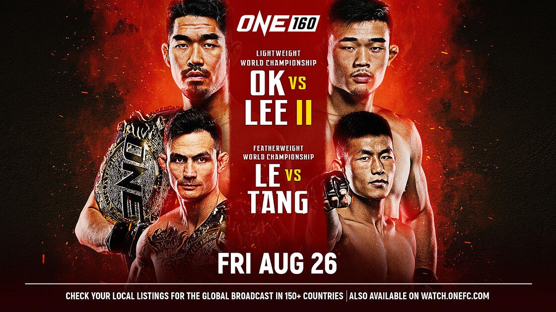 Full Fight Card Announced for ONE 160 in Singapore