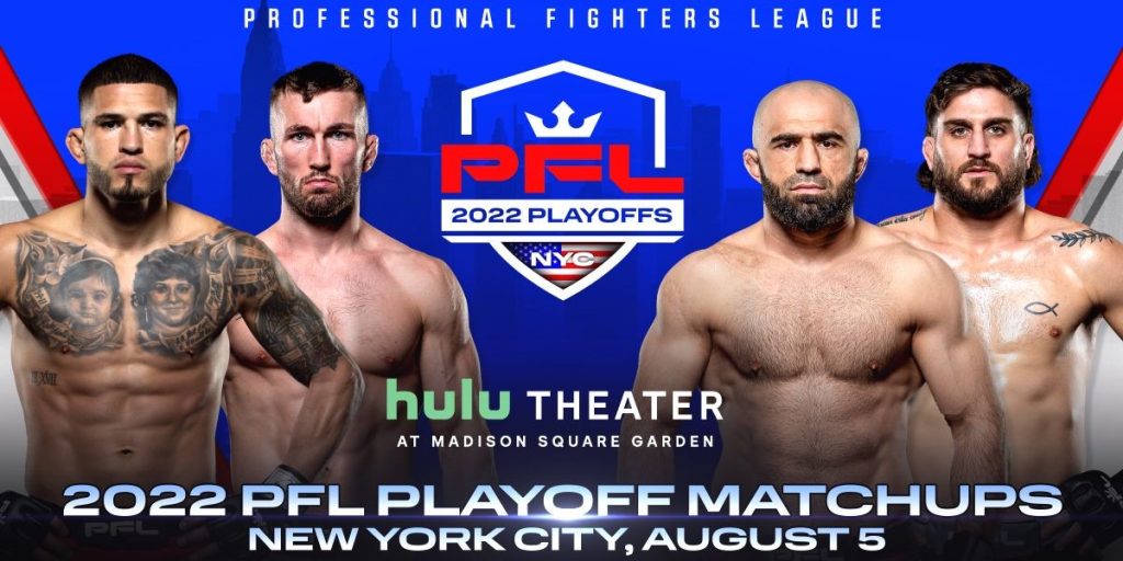 2022 PFL Playoff matchups finalized for New York City on August 5