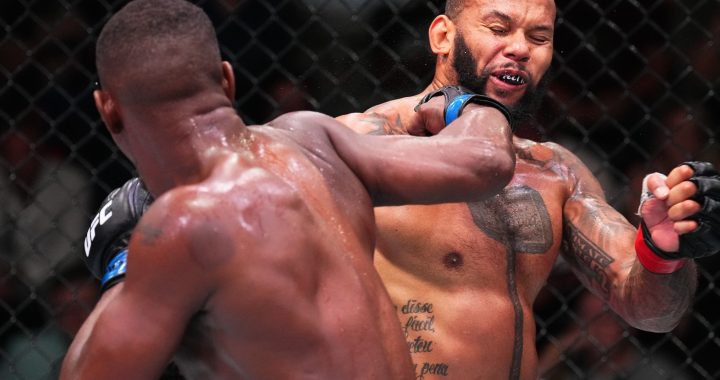 Jamahal Hill TKO's Thiago Santos in UFC Vegas 59 main event