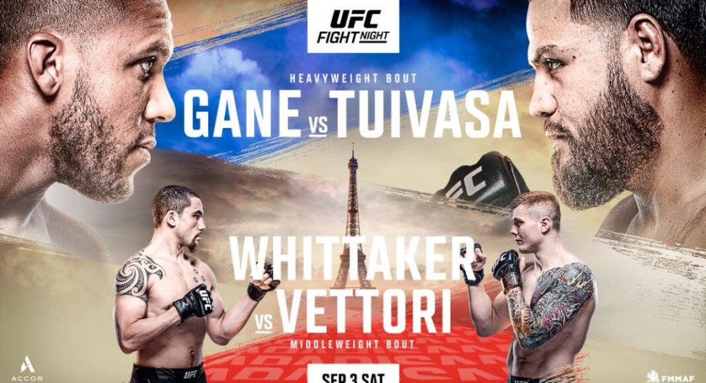 UFC Paris Results - Gane vs. Tuivasa