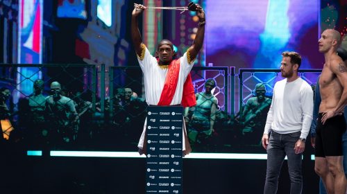 James Vick gets shock at Karate Combat 36 Weigh-Ins