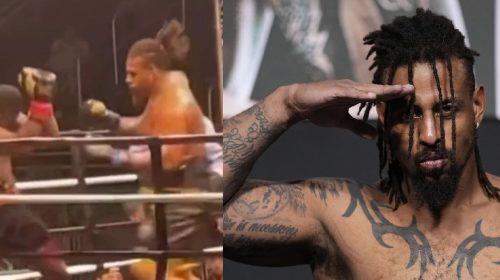 Greg Hardy wins boxing debut with knockout - WATCH