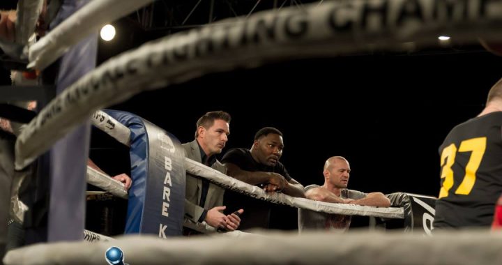 BKFC President David Feldman (left), Anthony Johnson (center), Chris Lytle (right) - Photo by MyMMANews photograph William McKee,