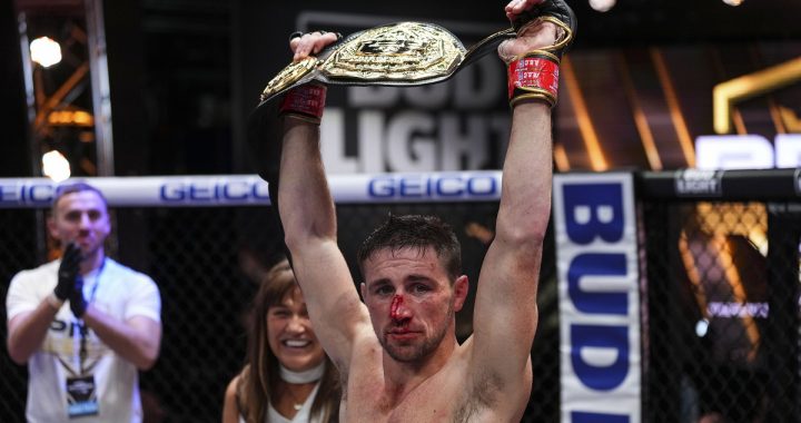 Brendan Loughnane TKO's Bubba Jenkins in fourth round, wins featherweight championship at PFL 10