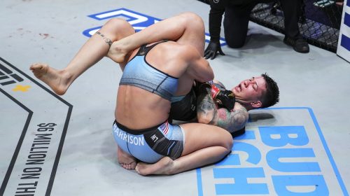 Larissa Pacheco wins trilogy with Kayla Harrison in all-out war, claims PFL lightweight championship at PFL 10