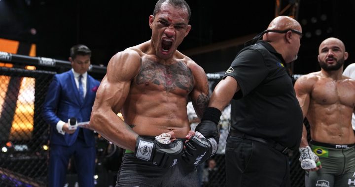 Sheymon Moraes evens the score, rallies to stop Marlon Moraes late in rematch at PFL 10