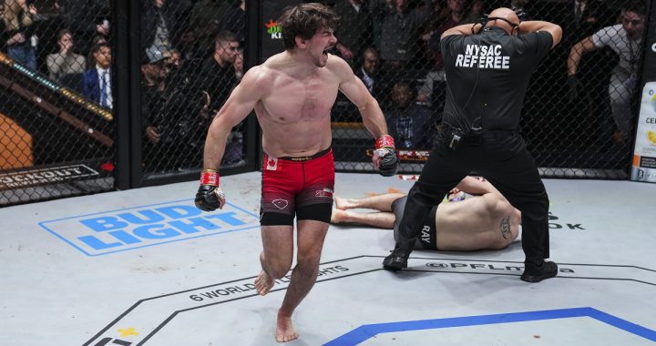 Olivier Aubin-Mercier KO's Stevie Ray to claim lightweight title at PFL 10