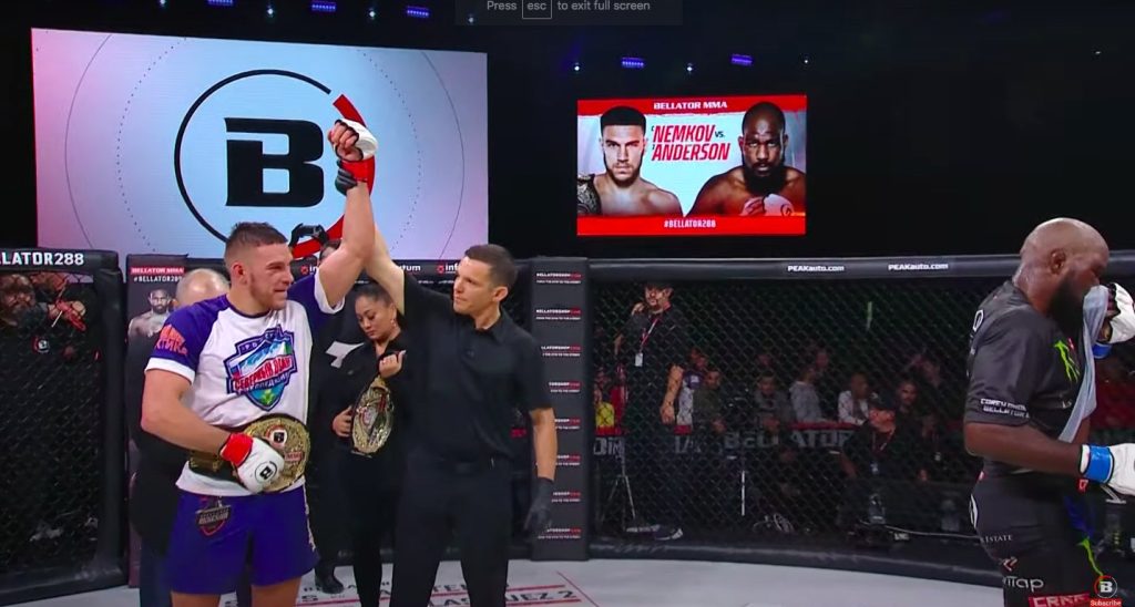 Vadim Nemkov defeats Corey Anderson in rematch, wins gran prix and defends title at Bellator 288