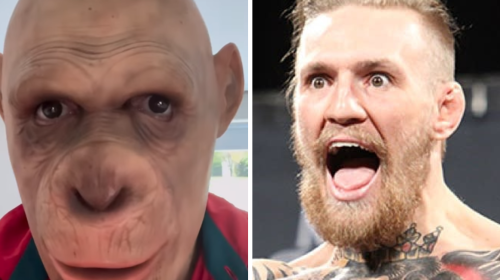 Conor McGregor posts odd video with monkey filter: "I told you I’d be back"