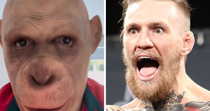 Conor McGregor posts odd video with monkey filter: "I told you I’d be back"