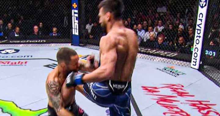 Chris Gutierrez brutally KO's Frankie Edgar in the former champion's final fight at UFC 281