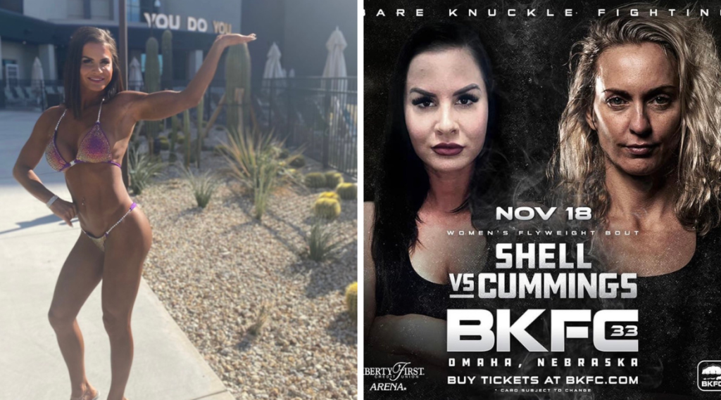 Sarah Shell, bikini contest, bare knuckle