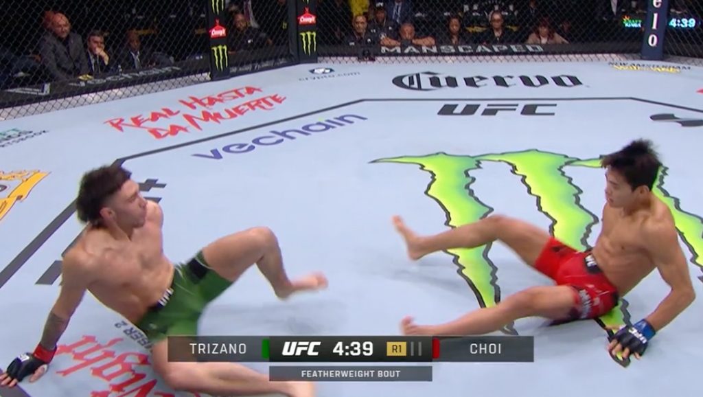 Michael Trizano gets KO win in wild first round at UFC 281