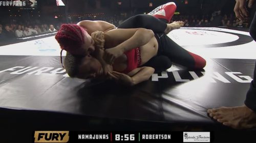 Gillian Robertson submits Rose Namajunas in just 65-seconds at Fury Pro Grappling 6