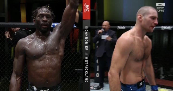 Jared Cannonier gets narrow split decision over Sean Strickland in UFC Vegas 66 main event