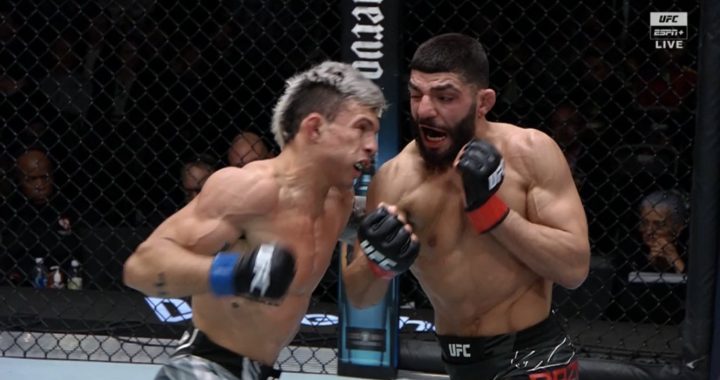 Amir Albazi floors Alessandro Costa with vicious uppercut late at UFC Vegas 66