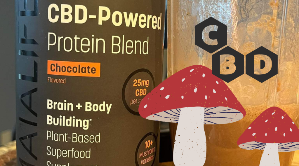 Mushrooms behind this great tasting CBD Powered Protein Shake