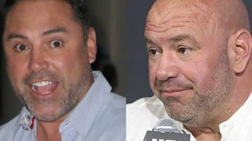 Oscar De La Hoya mocks Dana White - "Those Boston aerobic instructors are real tough guys"