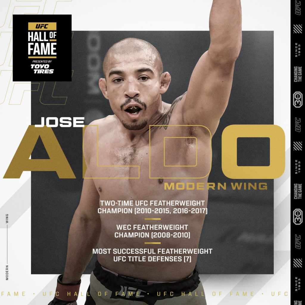 Jose Aldo UFC Hall of Fame