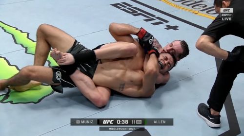 Brendan Allen submits BJJ ace Andre Muniz late in UFC Vegas 70 main event