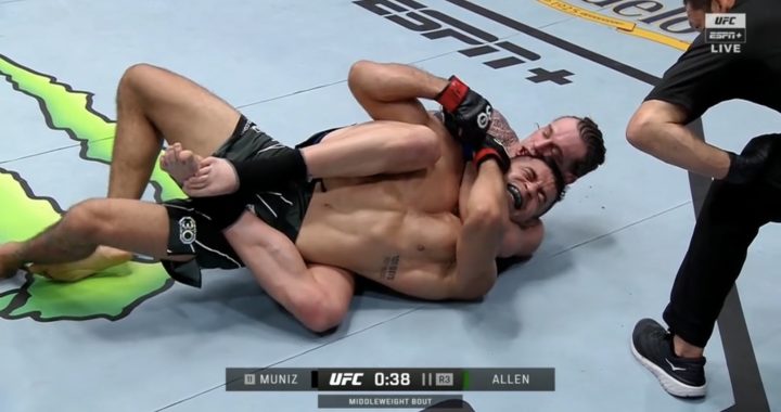 Brendan Allen submits BJJ ace Andre Muniz late in UFC Vegas 70 main event