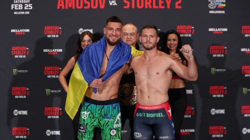 Bellator 291 weigh-in results - Amosov vs. Storley 2