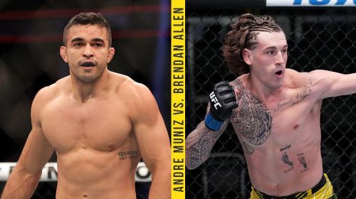 Andre Muniz vs Brendan Allen bumped up to UFC Vegas 70 main event