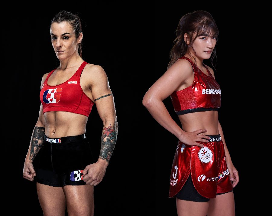 Combate Global’s Claire Lopez (left) will take on RIZIN’s Rena Kubota (right) in a RIZIN women’s MMA bout in Tokyo, Japan on Saturday, April 29.