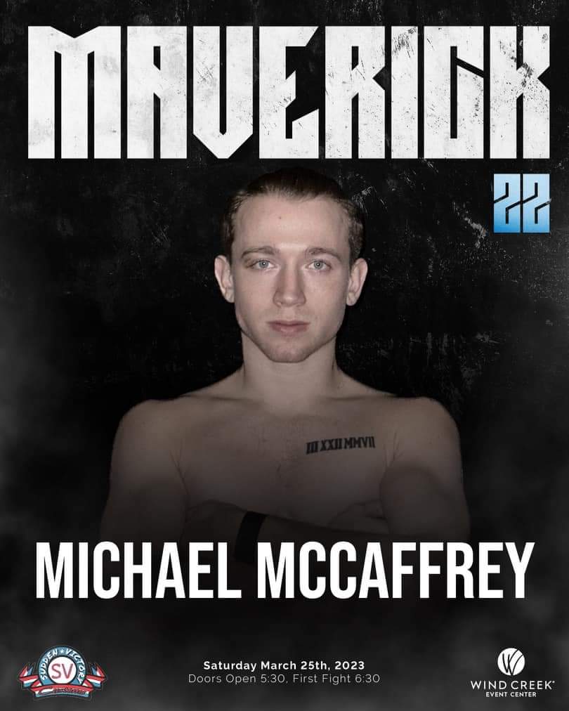 Michael McCaffrey bringing the energy at Maverick MMA 22