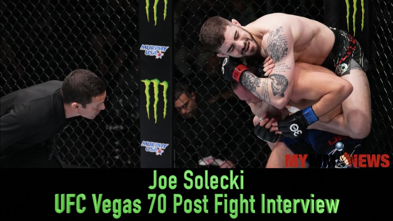 Joe Solecki discusses his win at UFC Vegas 70 - Vimarsana News